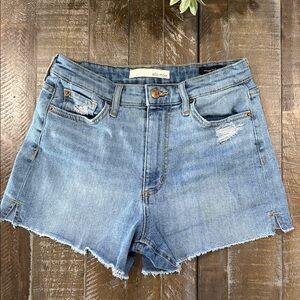 Ella Moss Juniors Size 28 Vintage High Waist Denim Shorts Light Wass